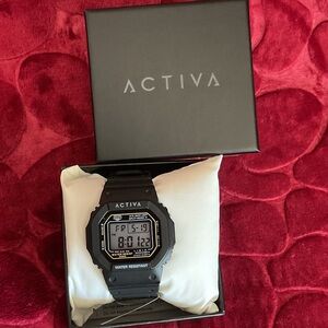 Brand New Activa Retro X Invicta Black Digital Watch